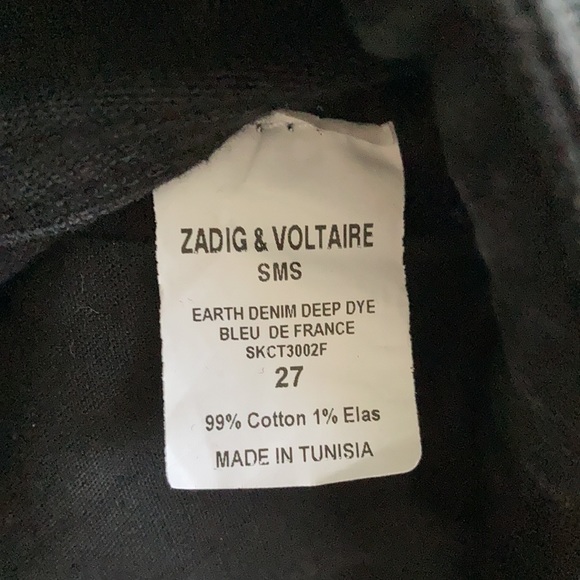 🎉Zadig & Voltaire Dip Dye slim straight jeans - Picture 8 of 9